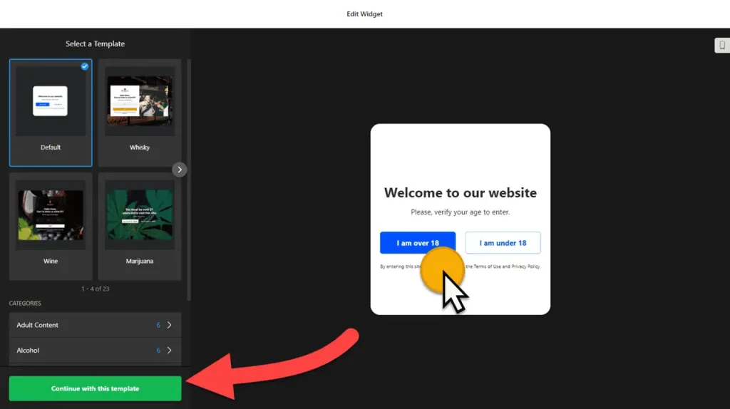 Age Verification Widget