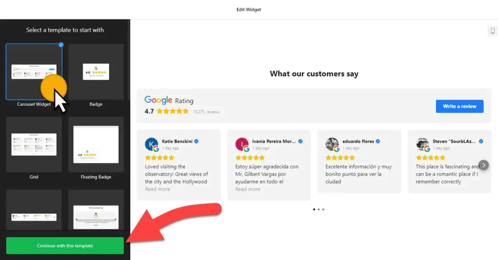 Google Reviews Widget