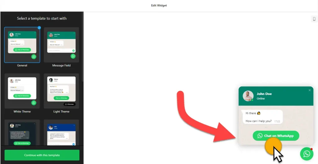 WhatsApp Chat Widget
