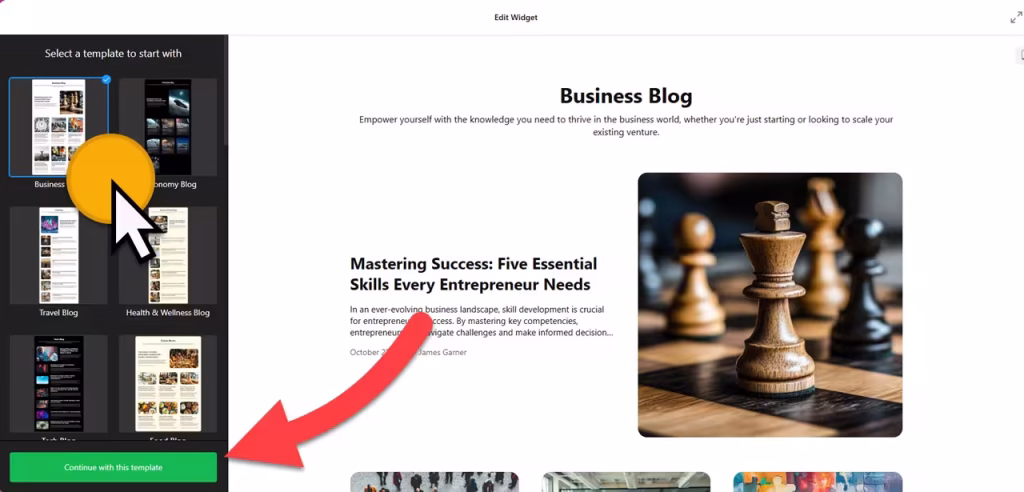 Blog builder