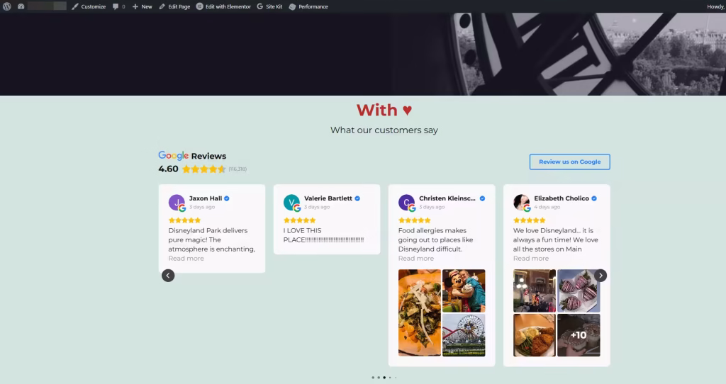 Google Reviews on WordPress